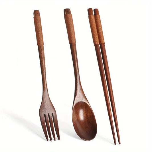 3-Piece Solid Wood Utensil Set - Kia Day Design