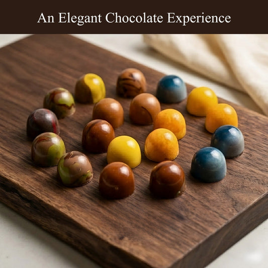 Andy Anand Monet Chocolate Bonbons Gift Box, 25 pc, 6.52 oz – Gluten-Free Belgian Truffles & Pralines - - Food & Beverages > Desserts & Sweets > Chocolate
