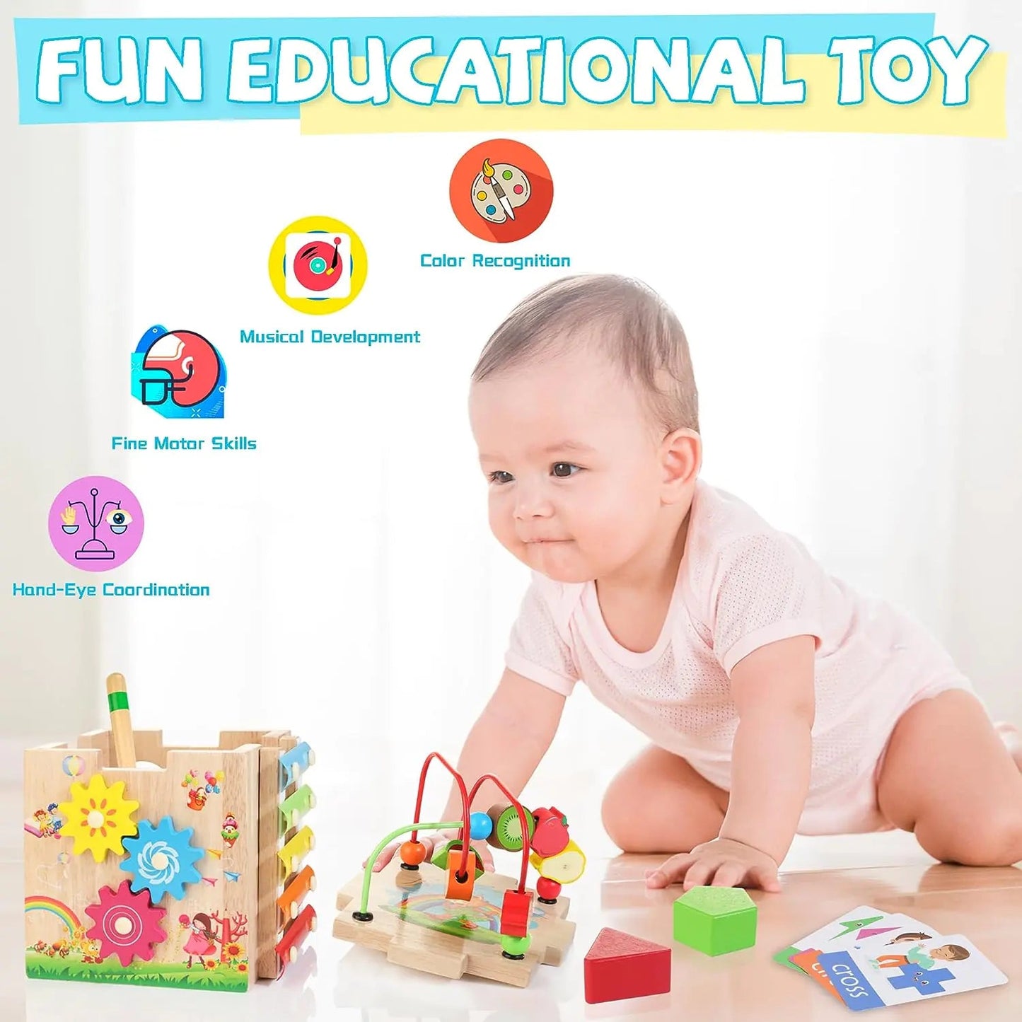 8-in-1 Montessori Toys for Toddlers - Kia Day Design