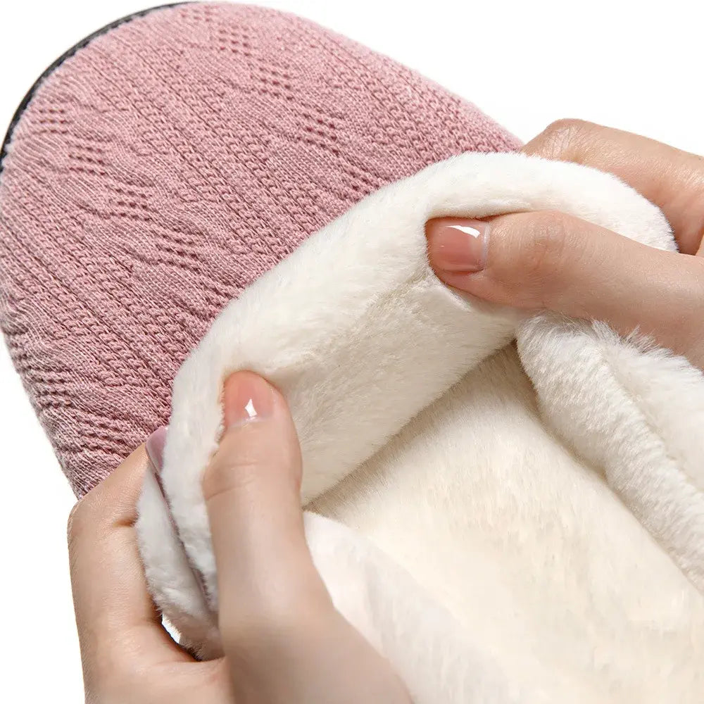 Winter Furry Slippers Indoor Outdoor Fluffy Suede Kia Day Design
