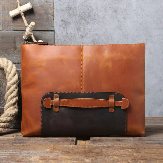 S.WORKER Vintage Genuine Leather Handbag & Laptop Sleeve