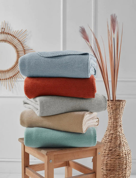 Aksu Brighton Collection Cotton TV Blanket 130x170 Mint Kia Day Design