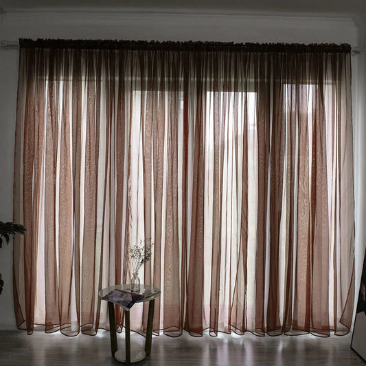 Solid Color Gauze Curtains - Kia Day Design