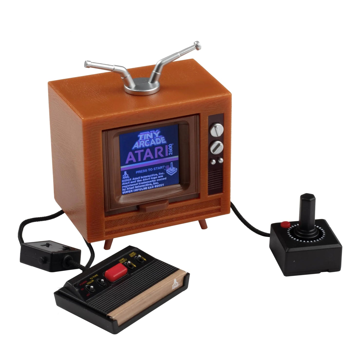 Atari Mini Playable Console with Sound-10 Classic Video Games Tiny Arcade - Kia Day Design