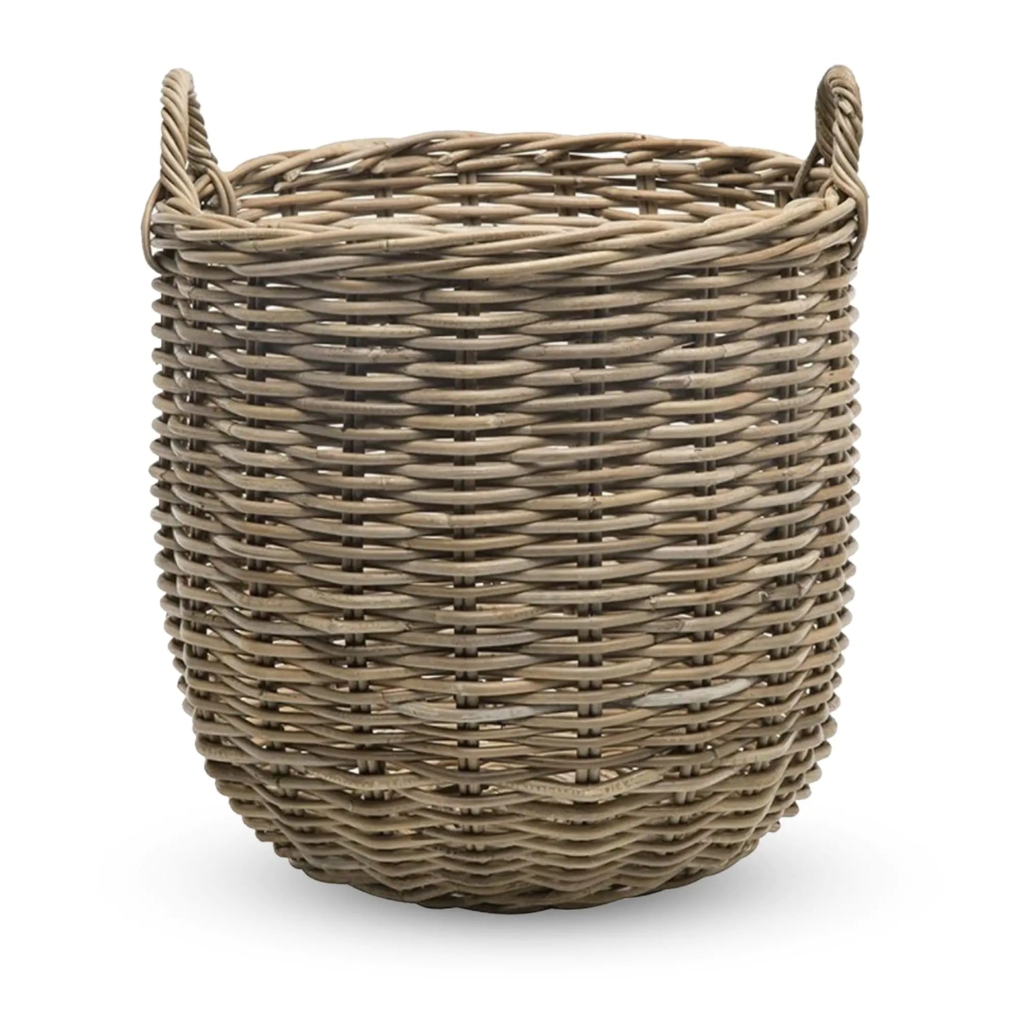 KOUBOO Rattan Kobo Round Storage Basket Handwoven Rattan Basket with Handles - - basket
