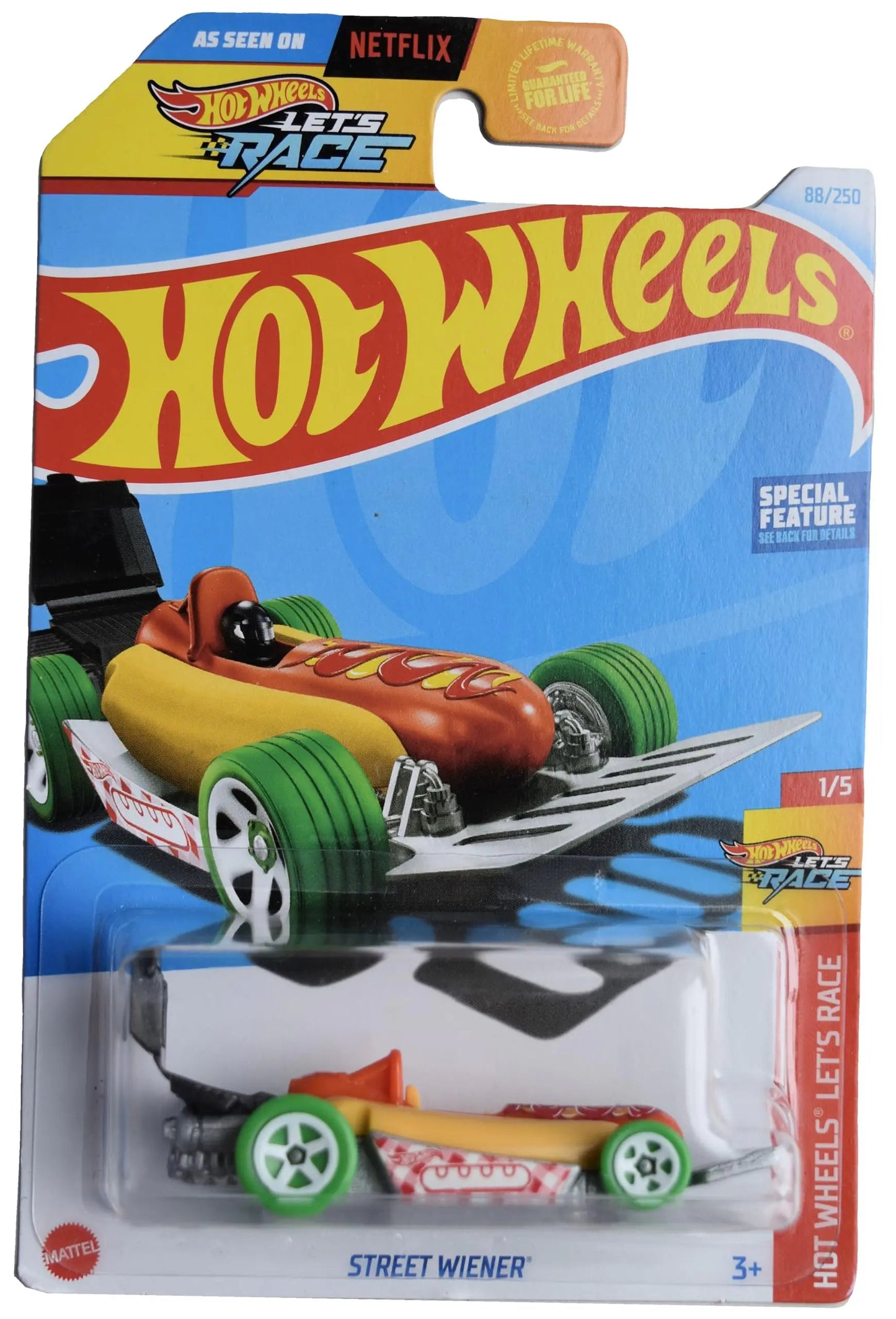 Hot Wheels Street Wiener Lets Race 1/5 88/250 - - toy car