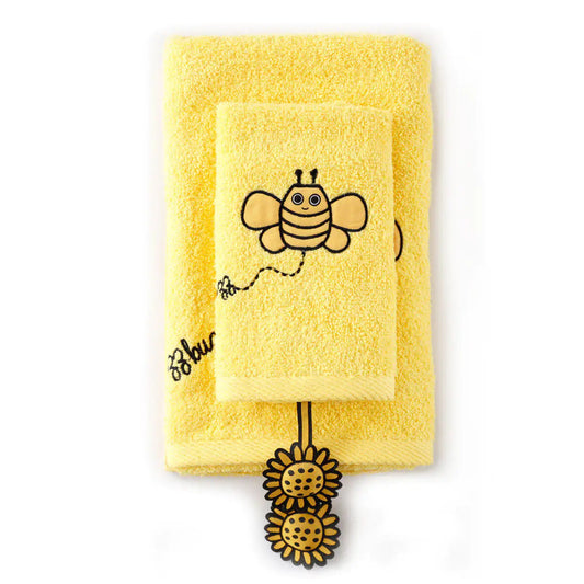 Milk&Moo Buzzy Bee Baby Towel Set of 2 Kia Day Design