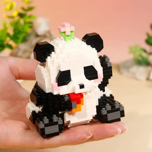 Cute Panda Series Building Block Toys Kia Day Design