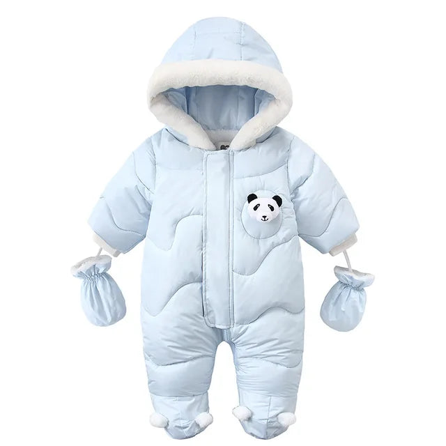 Baby Winter Rompers Light Blue 18M-24M