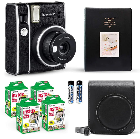 Fujifilm Instax Mini 40 Instant Camera Vintage Black - Kia Day Design