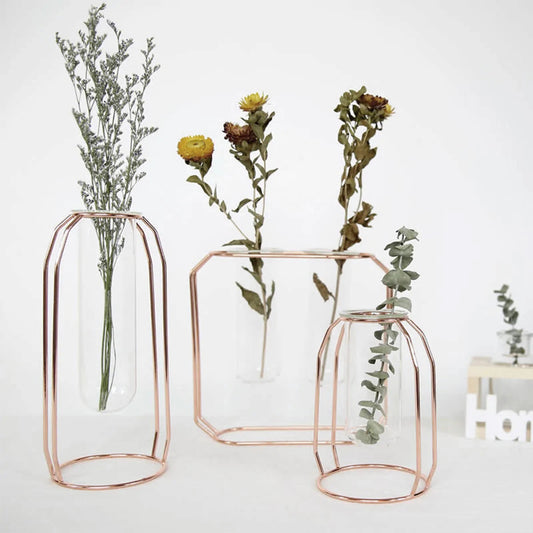 Creative Gold Glass Vase - Kia Day Design