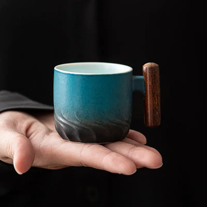 Retro Ceramic Coffee Cup Kia Day Design