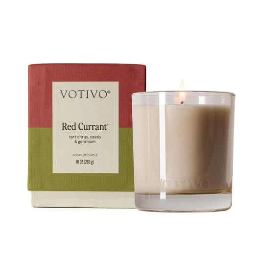 Votivo Red Currant 10 oz Signature Candle - Kia Day Design