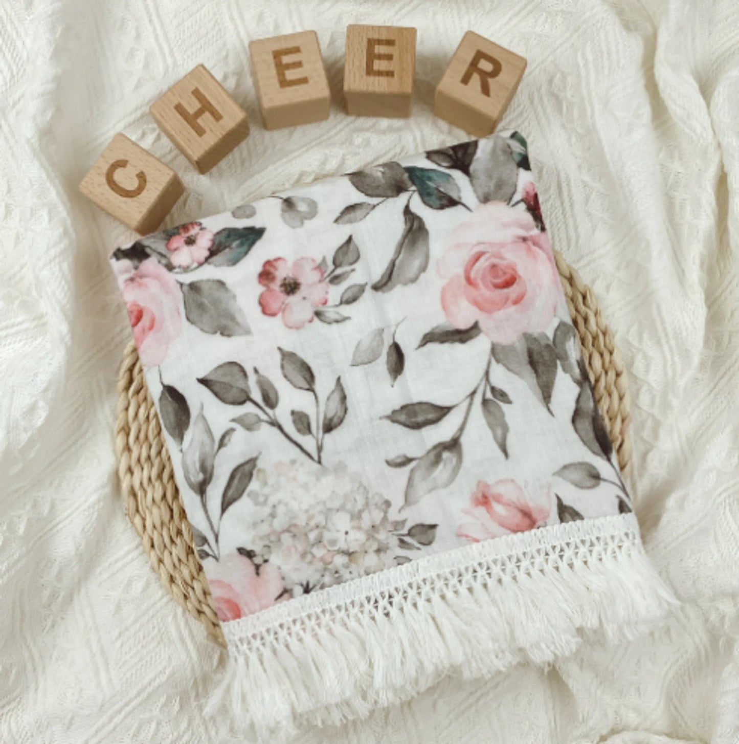 Cute Bear Muslin Cotton Baby Blanket Kia Day Design