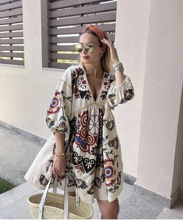 Floral Smock Dress Kia Day Design