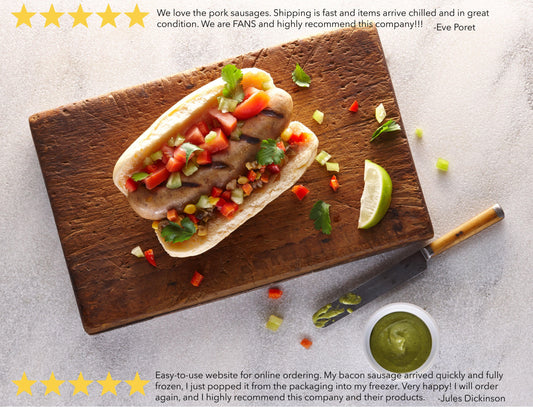 The Bacon Sausage Collection - All Five Flavors - - Encased Meats