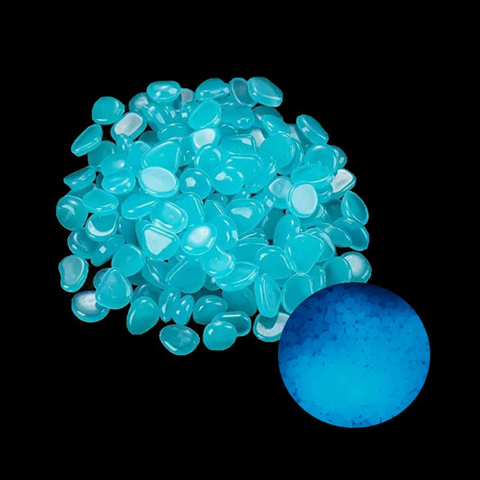 Luminous Garden Pebbles - 100pcs Glow Stones - - stones