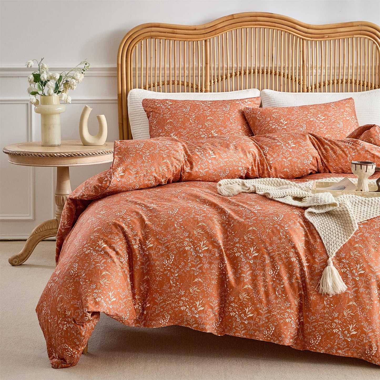 Wildflower Breeze Twin XL Cotton Duvet Set - - duvet set