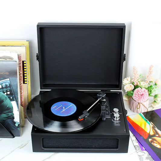 Bluetooth Vinyl Record Player and Speaker Home Decor - Kia Day Design