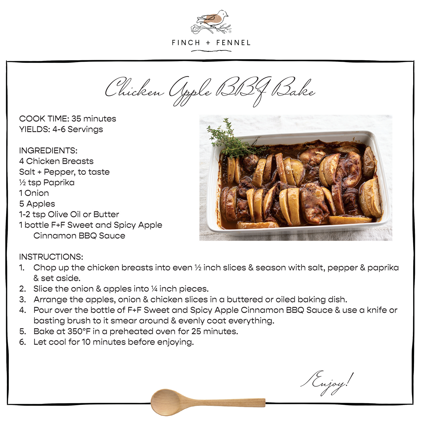 Sweet + Spicy Apple Cinnamon BBQ Sauce | Finch & Fennel - - Kitchen & Bath