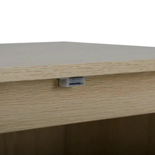 2 Door Rattan High Cabinet Built-in Adjustable Shelf - Kia Day Design