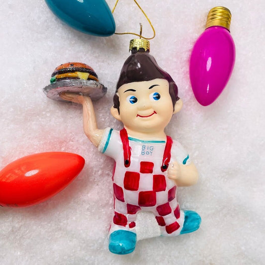 Big Boy Burger Glass Ornament - - Ornament