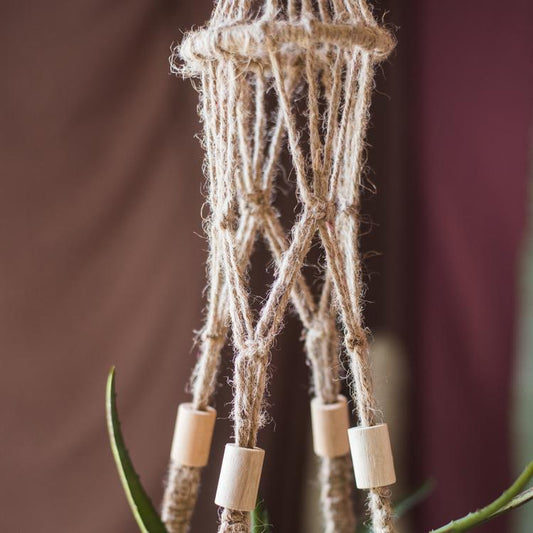 Cotton Hemp Rope Planter Hanger - - plant hanger