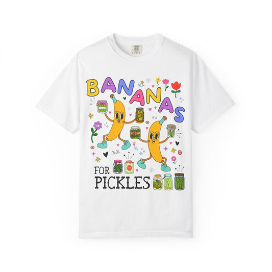 Bananas for Pickles - White - T-Shirt