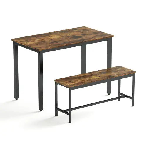 Dining Table Set with 2 Dining Benches - Kia Day Design