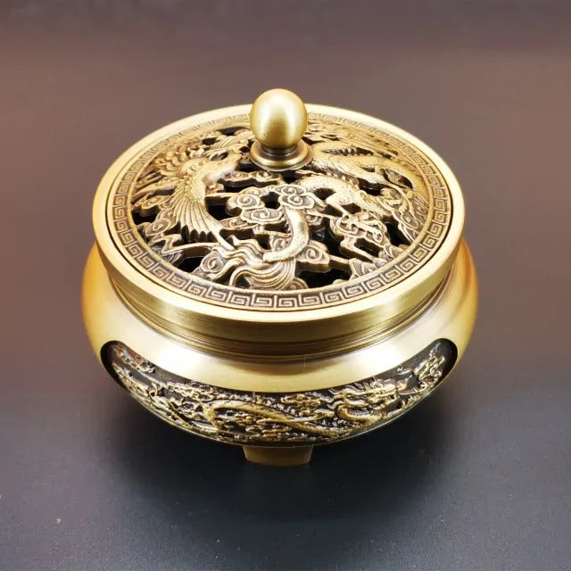 Antique Copper Incense Burner - Kia Day Design