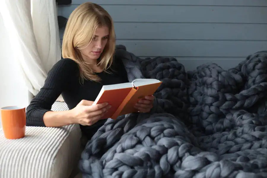 Zen Weighted Knitted Blanket Kia Day Design