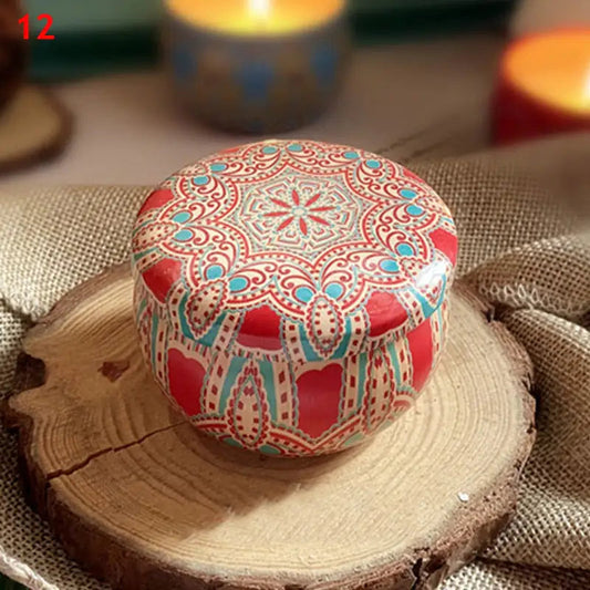 Scented Vintage Flower Candle Jars Soy Wax - Kia Day Design