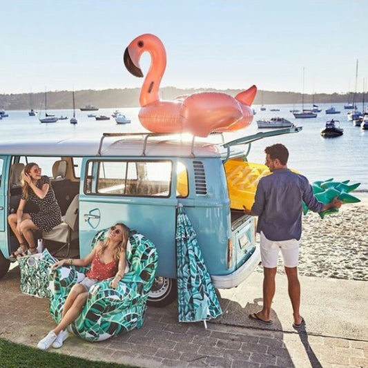 Rose Gold Flamingo Inflatable Pool Float - - pool float