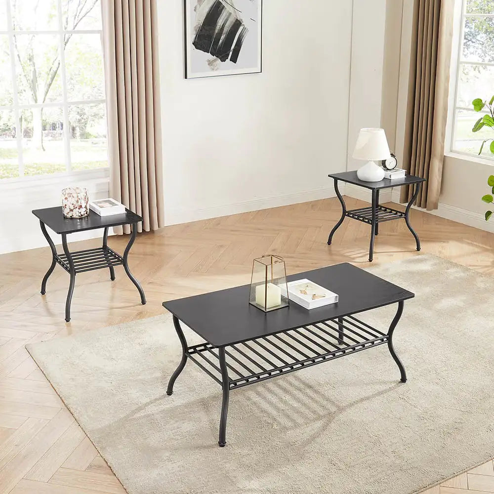 3 Piece Coffee Table Set - Kia Day Design