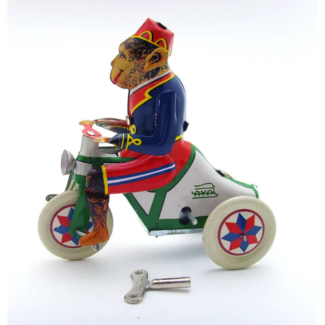 Retro Monkey Toy - Vintage Tin Toy for Year of the Monkey Kia Day Design