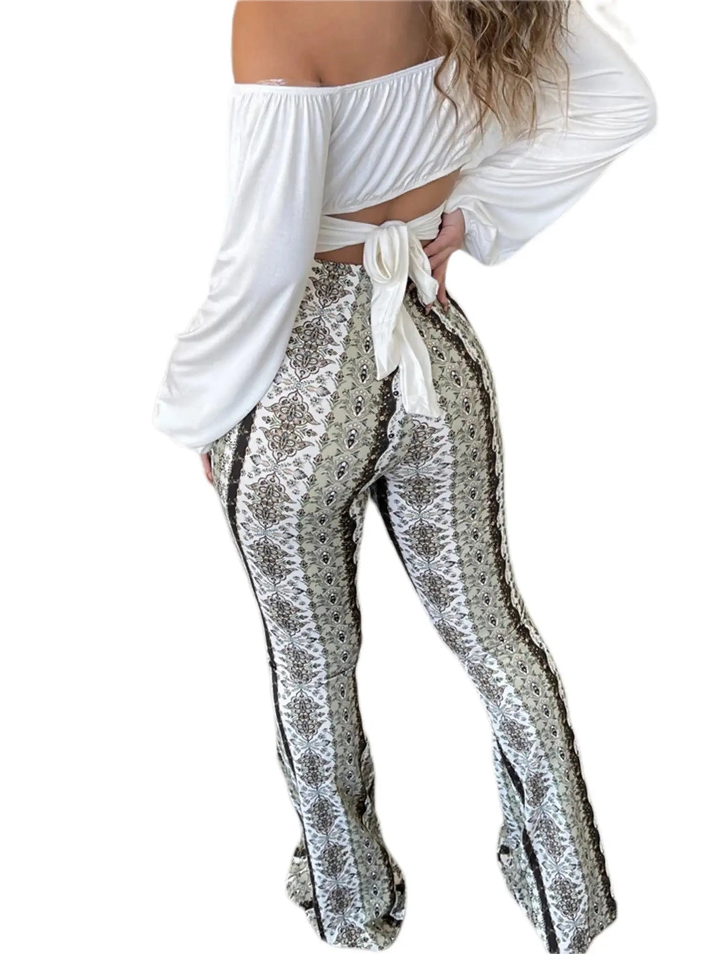 Tribal Print Palazzo Pants - Kia Day Design