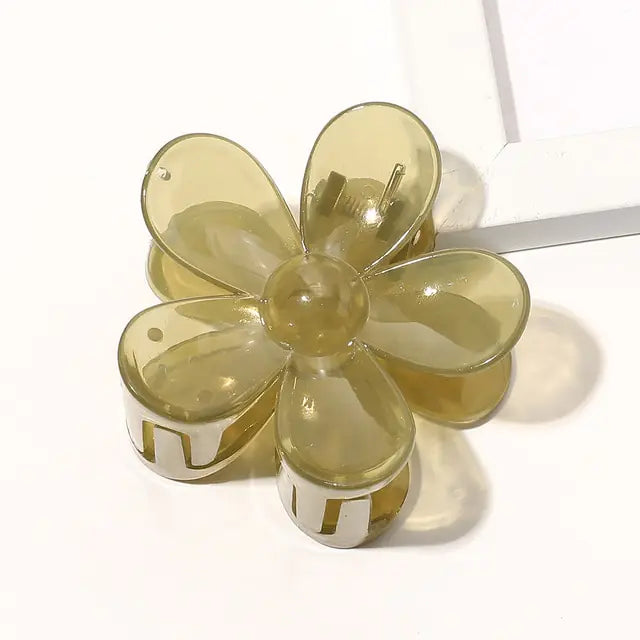 Geometric Flower Hair Clip Set - Kia Day Design