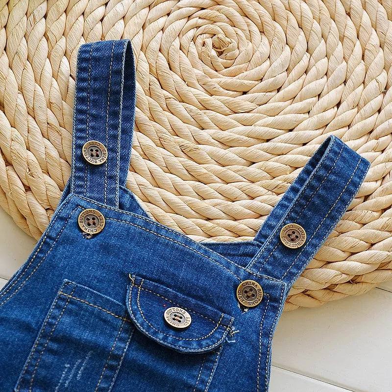 Toddler Denim Overalls - Kia Day Design