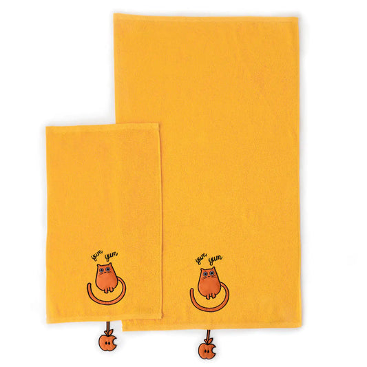 Milk&Moo Tombish Cat Baby Towel Set of 2 Kia Day Design