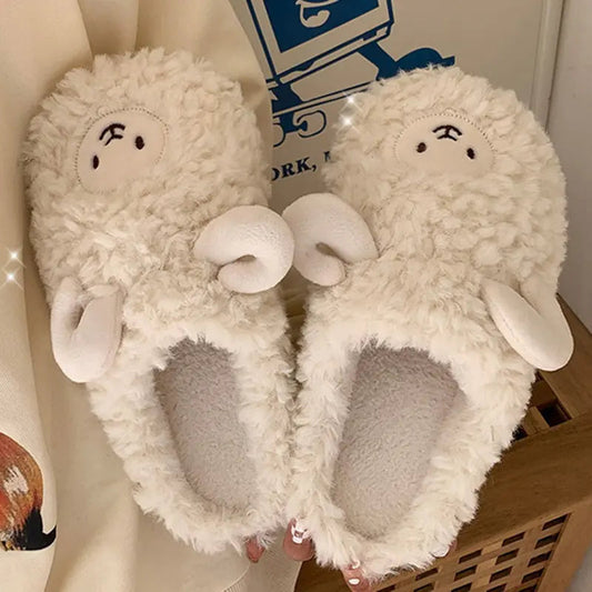 Plush Bedroom Cotton Fluffy Slippers Kia Day Design