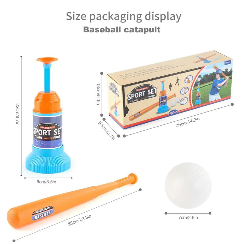 Children Baseball Launcher Toy Set Toddler Kia Day Design