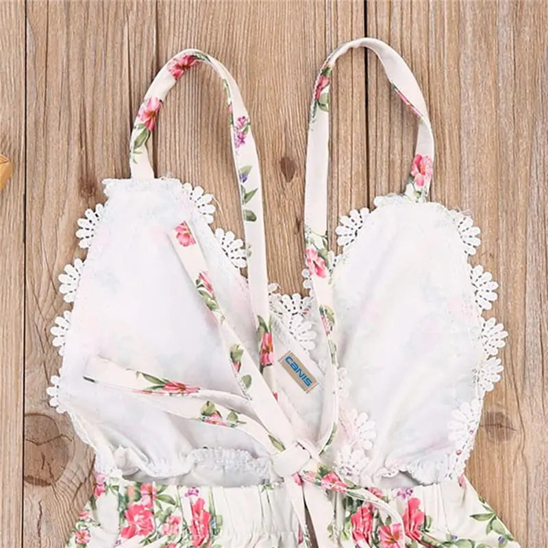 Baby Girl Floral Lace Romper Kia Day Design