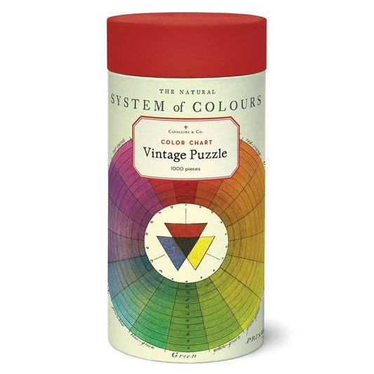 Cavallini & Co. 1000 Piece Vintage Puzzle Color Chart - - puzzle