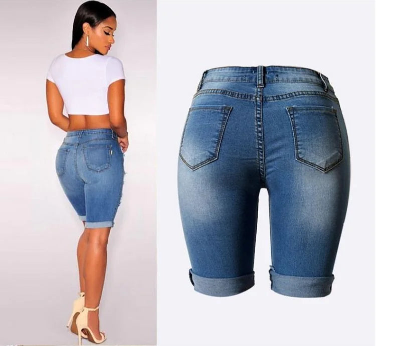 Bermuda Ripped Shorts - Kia Day Design