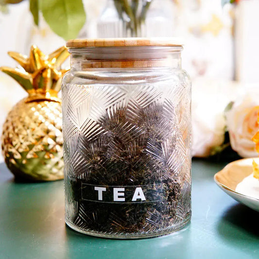 Metal Glass Storage Jar for Coffee and Tea Decor Kia Day Design