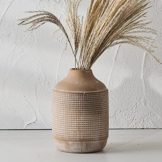 Sand Glaze Ceramic Rustic Finish Vase - Kia Day Design