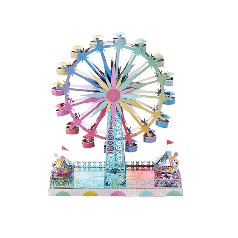 3D Metal Puzzle Model DIY Ferris Wheel Craft Gift Kia Day Design