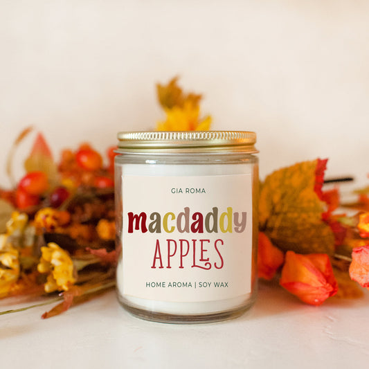 Fresh Macintosh Apple Soy Candle - - candle