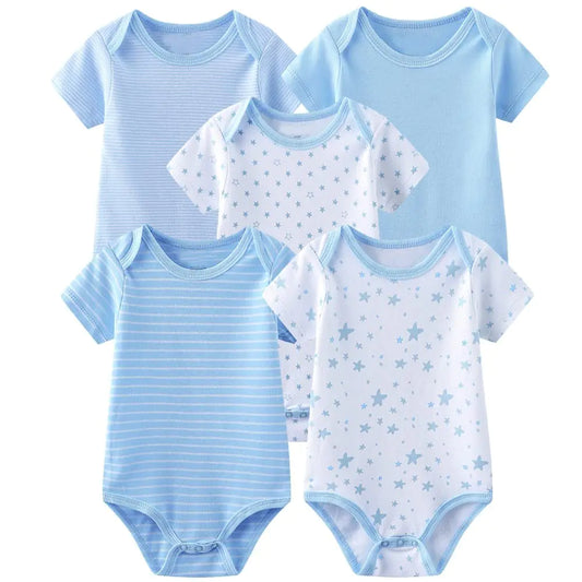 Chamie Newborn Baby Bodysuit 5 Pack - Kia Day Design