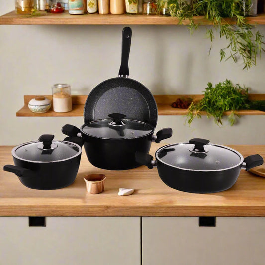 Serenk Excellence 7 Pieces Granite Pots and Pan Set Kia Day Design